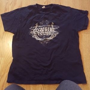 Cowgirl tough tshirt..rodeo